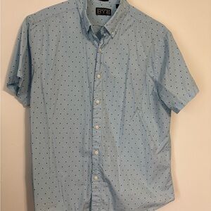 Rye Sky Blue Polka Dot Men's Shirt